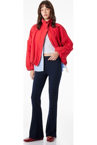 Koton Beli Lastikli Kaşkorse İspanyol Paça Tayt Pantolon Lacivert 6sal40116ık