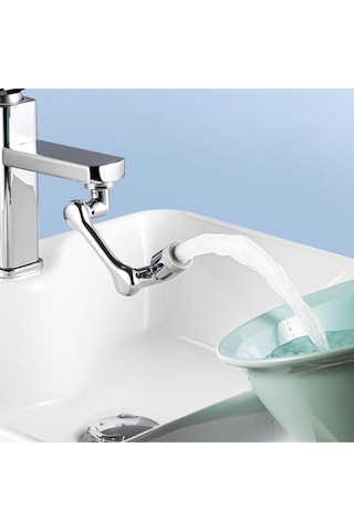 Çerçici 1080 Derece Dönebilen Robotik Kol Musluk Başlığı - Musluk Uzatma Aparatı Ucu