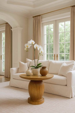 El Yapımı Ahşap Orta Sehpa Ahşap Renk Modern Tasarım Meşe