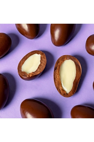 Delly Şeker İlavesiz Bitter Çikolata Kaplı Badem 12 x 40 G