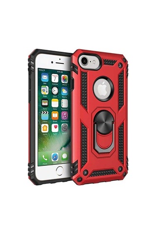 Apple Uyumlu iPhone 7 Plus Kılıf Zore Vega Kapak Kırmızı