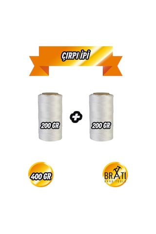 Çırpı İpi Duvarcı Sıvacı İnşaat Naylon Duvar İpi Uçurtma İpi 200 Gr 2 Adet