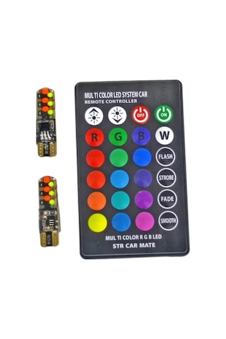 CARUB Ampul12v T-10 Çakarlı Kumandalı Yeni Nesil