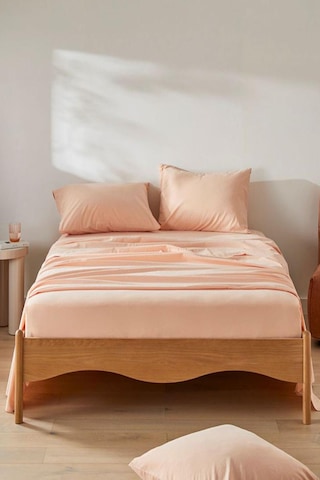 2 Adet Battal Boy Düz Pamuklu Çift Kişilik 200 X 200 Cm Lastikli Penye Çarşaf Yavruağzı-mavi