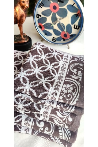Hediyelik, Çeyizlik , İhraç Fazlası Özel Üretim Bukle Cotton Banyo-mutfak Havlu Seti 6'lı Set Mürdüm