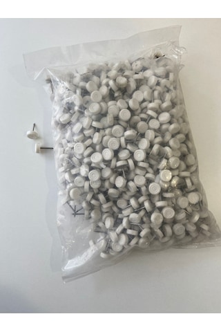 Çivili Poligrit Mobilya Masa Sandalye Zemin Koruyucu Pabuç Beyaz Renk Plastik Poligrit Çivi Diğer