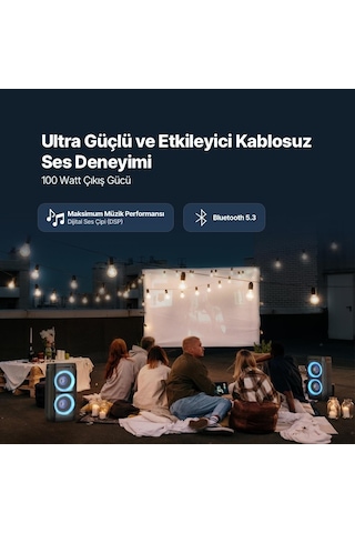 Ttec Carnival 100w Taşınabilir Kablosuz Bluetooth Parti Hoparlörü