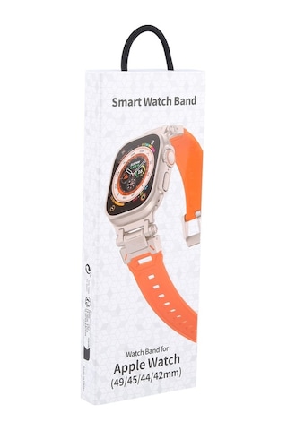 Novahub İos Watch Uyumlu Serisi 7 45mm Explorer Tpu Saat Bantı Siyah, Yeni Tasarım Siyah/i