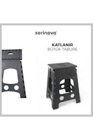 Poliva Taşınabilir Katlanır Tabure Sandalye Büyük Boy