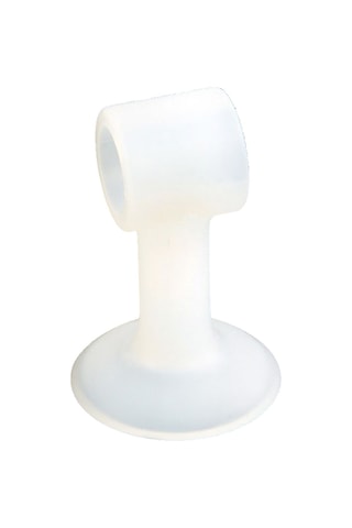 Xindoker Gürültü Engelleme Silikon Kapı Kolu Paspası - Duvarı Ve Kapıyı Korumak İçin Yumuşak Çarpma Önleyici Beyaz Daireli