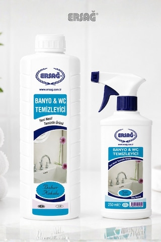 Ersağ Bahar Kokulu Konsantre Banyo ve Tuvalet Temizleyici 1 L