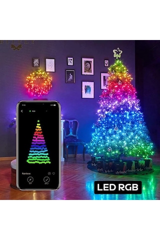 Ally 5mt 50 Led Rgb Bluetooth Telefonla Kontrol Edilen Usb Led Lamba İos-android- 5775 Çok Renkli
