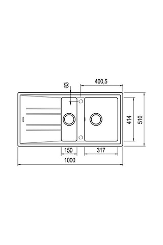 Teka Stone 60 B-Tg Siyah Granit Mutfak Eviyesi
