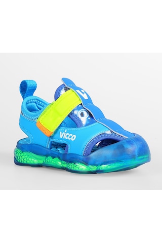Vicco Live İlk Adım Bebek Ortopedik Işıklı Çocuk Spor Sandalet Mavi