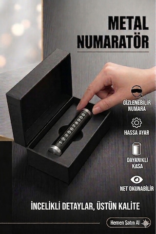 Metal Kasa Numara Çevirmeli Araç İçi Telefon Numaratör Parkmatik