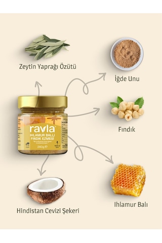 Ravla Ihlamur Ballı Fındık Ezmesi - 240g