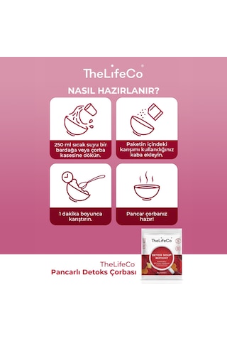 TheLifeCo Beetroot - Kırmızı Pancar Çorbası 4 x 23 G
