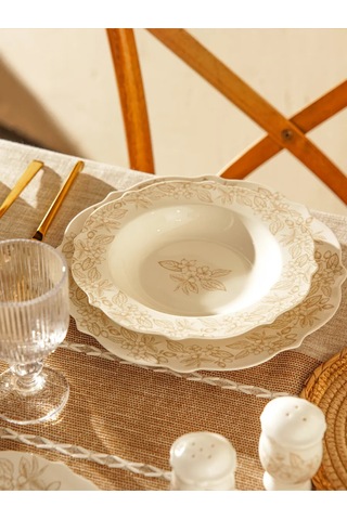 Sl Home 2 Adet Servis Tabağı Seti, Çap 27,5 Cm, Porselen 304763365 Beyaz