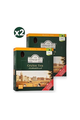 Ahmad Tea Ceylon Tea 100'lü Bardak Poşet 2'li Ekonomik Paket Toplam 200 Bardak Poşet