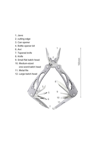 Ebitda Rdeer Rt-2338 Katlanır Pense Bıçak - Çok Fonksiyonlu, Acil Durum Ve Açık Hava Aracı