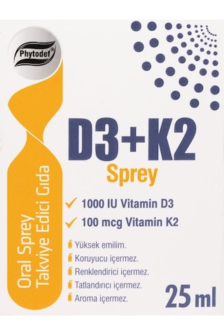 D3 K2 Sprey 25 ML + Vitamin B12 Sprey Çilek Aromalı 25 ML