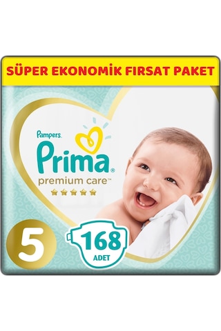 Prima Premium Care Bebek bezi Beden:5 (11-16Kg) Junior 168 Adet S