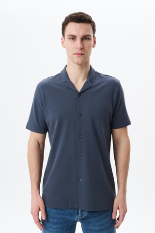 AR-MA Arma Erkek % 100 Pamuk Penye Pike Regular Fit Polo Yaka Gömlek Y25374351101 Gri-g3 Gri
