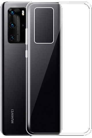 Huawei P40 Kılıf Lüx Şeffaf Silikon Kılıf