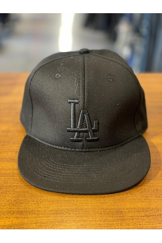 La Lakers Siyah Nakışlı Hiphop Snapback Rapper Basket Cap Şapka