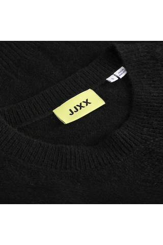 Jack & Jones Kadin Bisiklet Yaka Triko Kazak - Elba - 12301111 Siyah