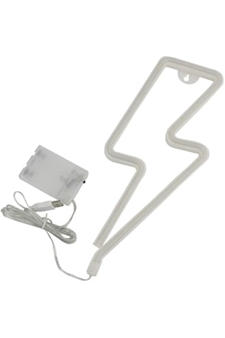 Homyl Yıldırım Neon Tabelalar Usb Led Gece Lambası Duvar Mor Mor
