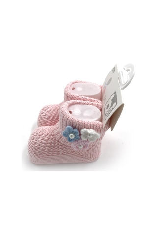 Bibaby Çiçekli Bebek Çorabı 68300 Pembe