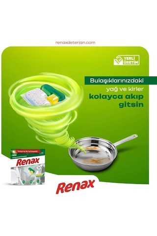 Renax Bulaşık Makinesi Kapsülü Hepsi Bir Arada 33 Kapsül