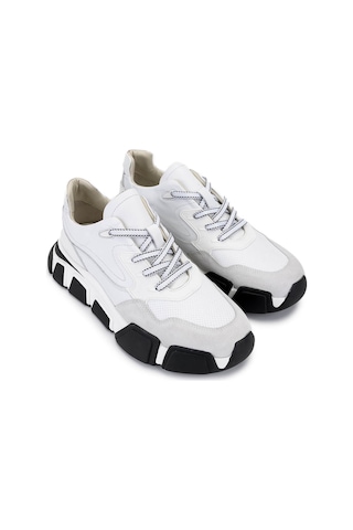 Tamer Tanca Erkek Hakiki Deri Beyaz Sneakers & Spor Ayakkabı 381 21164 Erk Ayk Y25 Beyaz Dr/zmb Beyaz