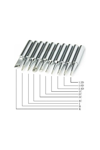 Symbee 10 Adet Bakır Üçlü Kaynak Ucu Seti - Kurşunsuz, 900m-t Modeli, 1.2d-4c-ı-b-k Tipi, Kaynak İstasyonu Araçları