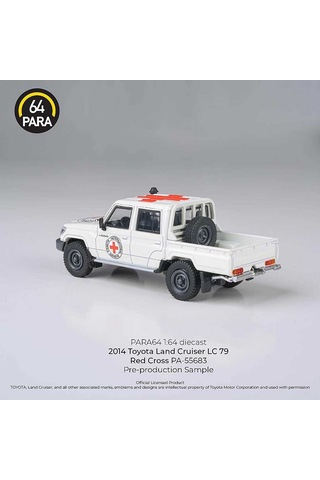 Para64 Toyota 2014 Land Cruiser Double Cab Pickup Lc79 Red Cross Lhd Pa-55683 Çok Renkli