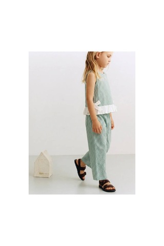 Poala Kids Paris Yeşil Kareli Takım