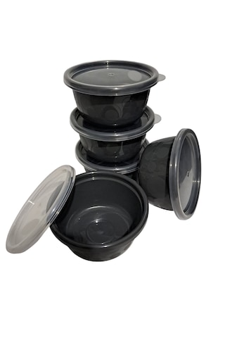 Hobby Life Tick Tock Hava Sızdırmaz Saklama Kabı 5'li Set 5 x 250 ML Antrasit