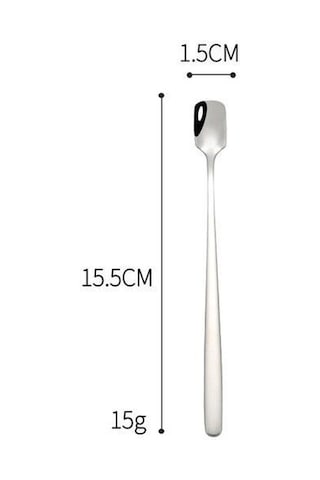 Altın İ Cafilas Cspoon Paslanmaz Çelik Uzun Kahve Çay Kaşığı Tatlı Karıştırma Kaşığı Kupa Kahve Çatal Bıçak Takımı Sofra Avrupa Tarzı