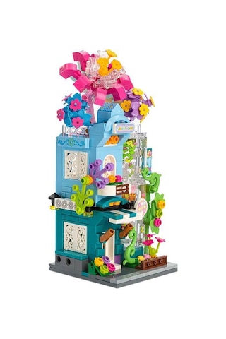 Kp28016 Keeppley City Corner - Greenness Flower Shop - Çiçekçi 356 Parça Yapım Seti