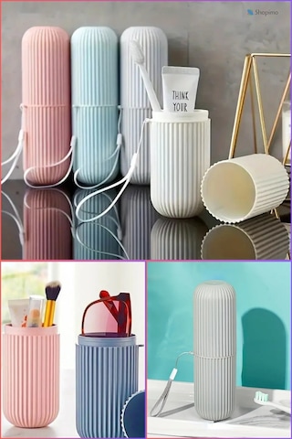 Diş Fırçası Ve Macunu Seyahat Kutusu - Pratik Ve Taşınabilir Kapaklı Kutu Plastik 8 X 26 Çok Renkli Diğer