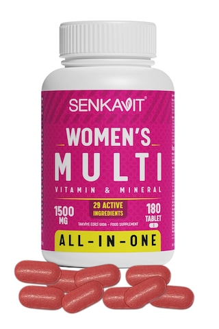 Senkavit Women's Kadın Multivitamin Ve Multimineral İçeren Takviye Edici Gıda 180 Tablet