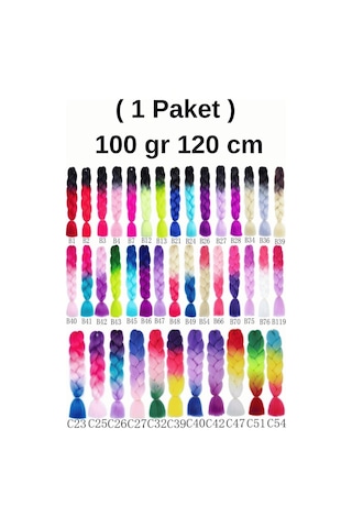 X-pression Afrika Örgüsü Ve Rasta Için Sentetik Ombreli Saç 100gr--b39