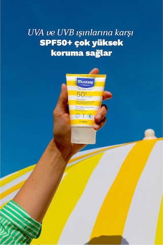 Mustela Yüksek Koruma Faktörlü Güneş Losyonu Tüm Aile İçin Spf50+ 200 ML x 2
