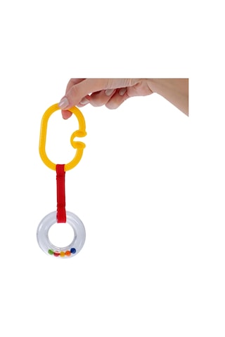 Babyjem Pusete Asılabilir Oval Sesli Çıngırak Kırmızı
