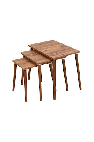 Neptün 3 Lü Zigon Sehpa Atlantik Çam