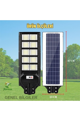 Gımeng 300w Solar Güneş Enerjili Bahçe Ve Sokak Lambası - 240 Led Hareket Sensörlü Ip67 Su Geçirmez 1 Adet