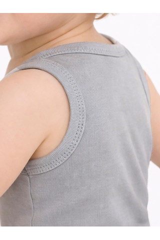 Civil Baby 5 Li Basıc Sıfır Kol 0-36 Ay Çıtçıtlı Badi - Kırmızı Mercan