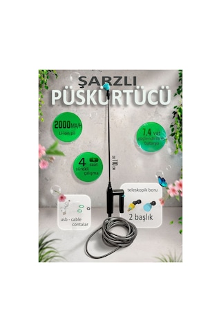 16 Lt Şarjlı Zirai Ilaçlama Pompası, Sırt Elektrikli Ilaçlama Makinası