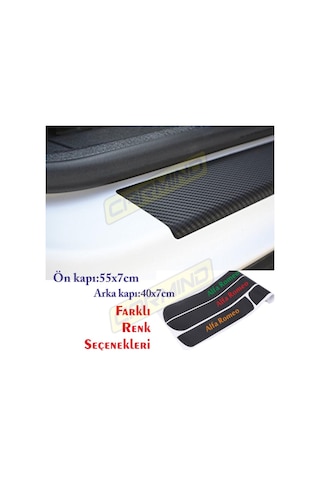Volkswagen Transporter Karbon Kapı Eşiği Sticker (4 Adet)